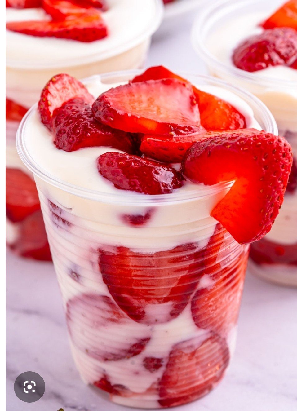 Fresas con crema 
